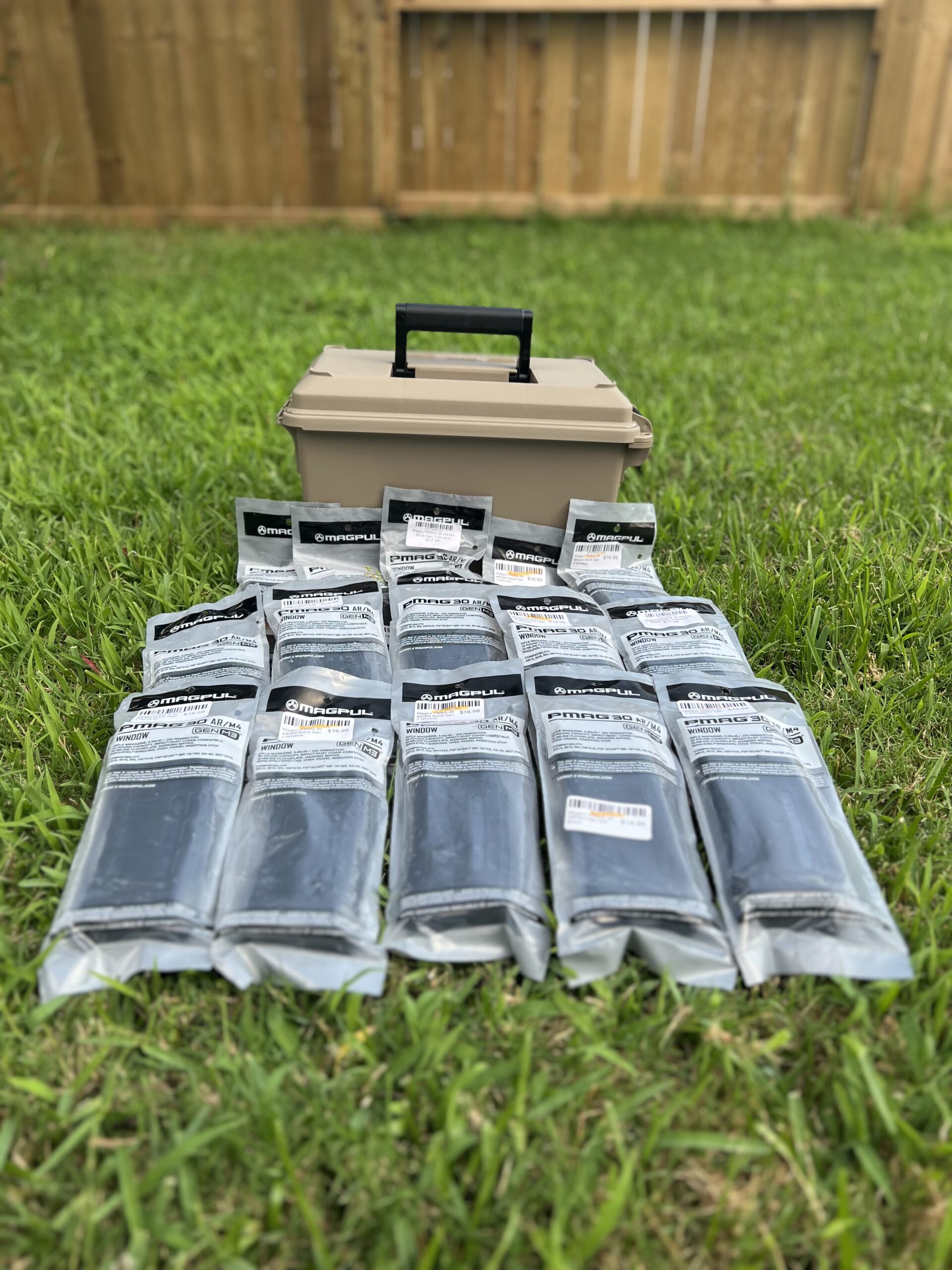 H08 / 15 PMAGS w/ MTM Case-Gard Mag Can