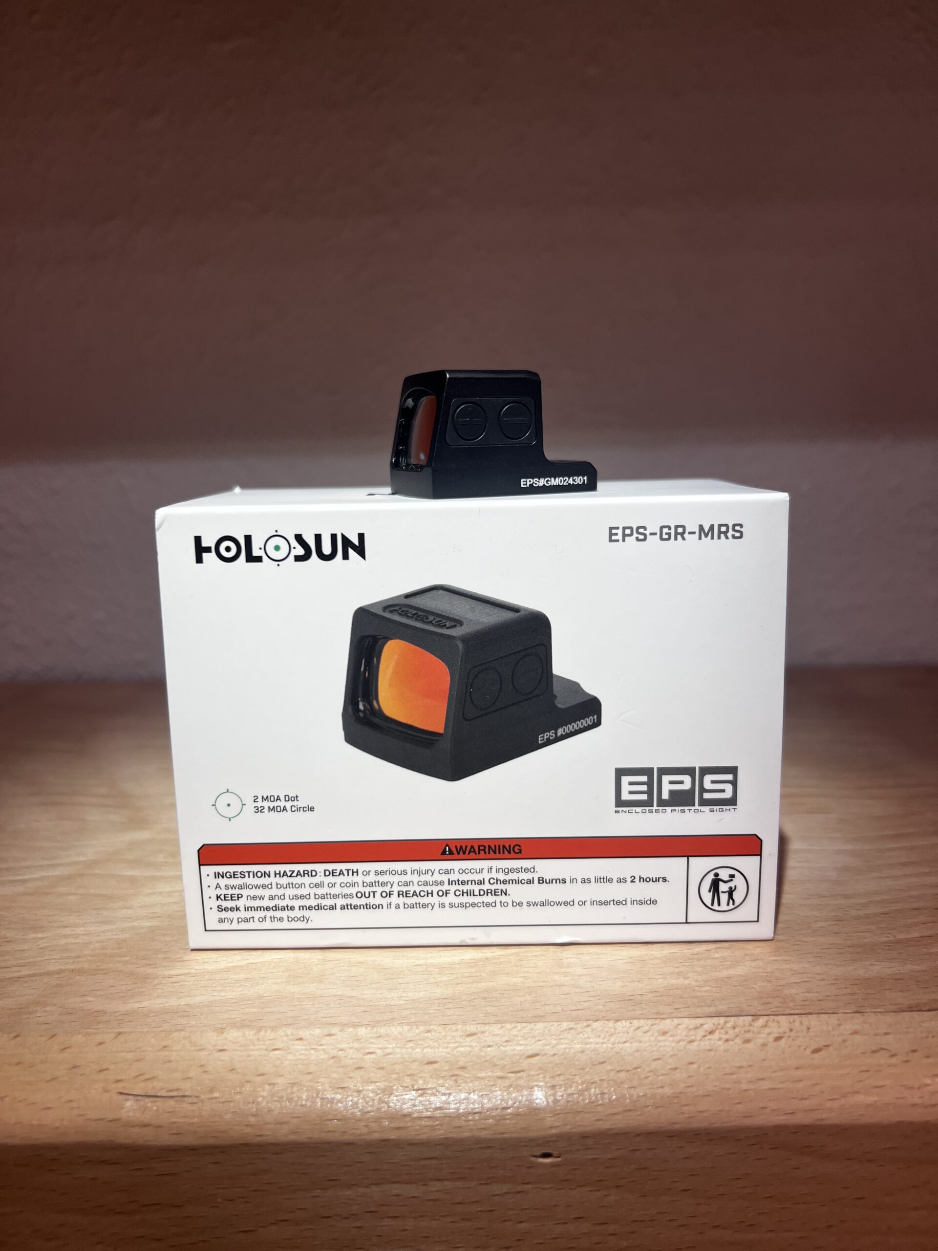 J88 / Holosun EPS MRS Reflex Sight, Aluminum Housing, Solar Panel with Internal Battery.